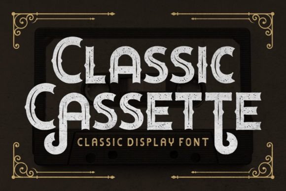 Classic Cassette: A Timeless Display Font for Modern Creativity