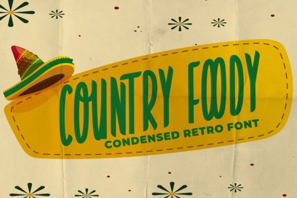 Country Foody: A Retro-Style Display Font for Strategic Branding and Creative Impact