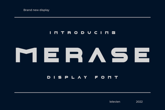 Discover the Beauty of Merase: A Unique Display Font for Every Project