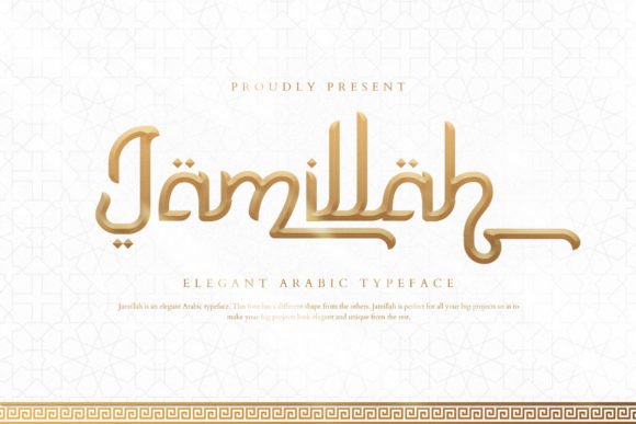 Discover the Elegance of Jamillah: A Stylish Display Font for Oriental Design