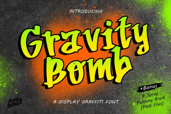 Gravity Bomb: A Bold Display Font for Modern Designers and Creators