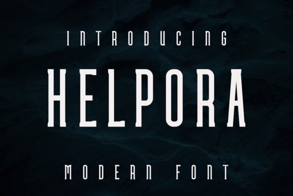 Helpora: A Fun and Unique Display Font for Modern Design