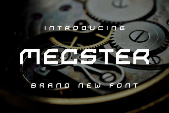 Mecster: A Unique Display Font for All