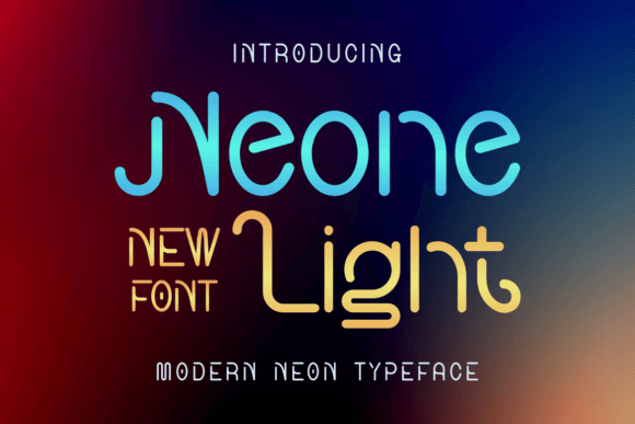Neone Light – A Bold Display Font for Modern Design