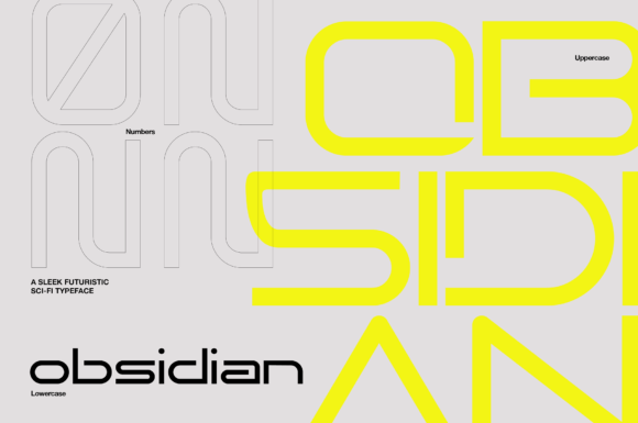 Obsidian: A Futuristic Font for Modern Design Workflows