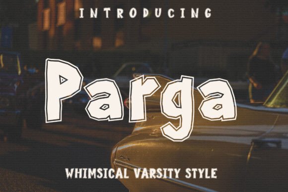 Parga: The Varsity-Style Font That Adds Energy to Designs