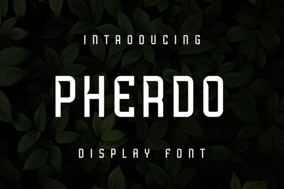 Pherdo: A Unique Display Font for Creative Expression