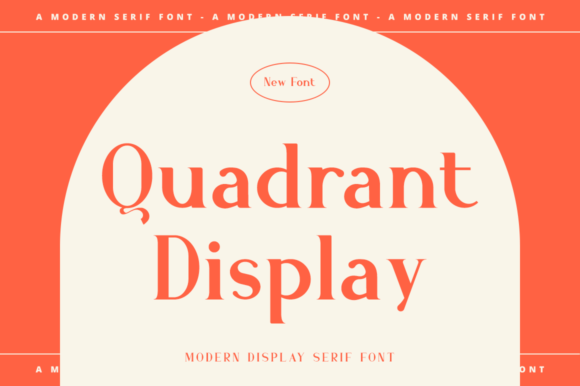 Quadrant Display: A Font That Elevates Design with Clarity and Elegance