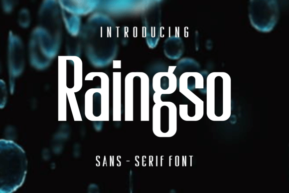 Raingso: A Fun and Unique Display Font for Creative Projects