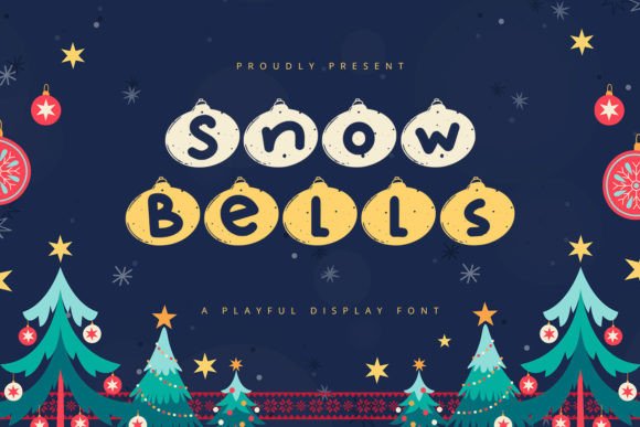 Snow Bells: A Playful Display Font for Modern Creative Projects