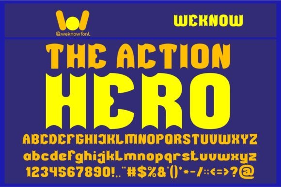 The Action Hero Display Font: A Bold Choice for Creative Projects